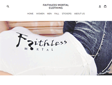 Tablet Screenshot of faithlessmortal.com